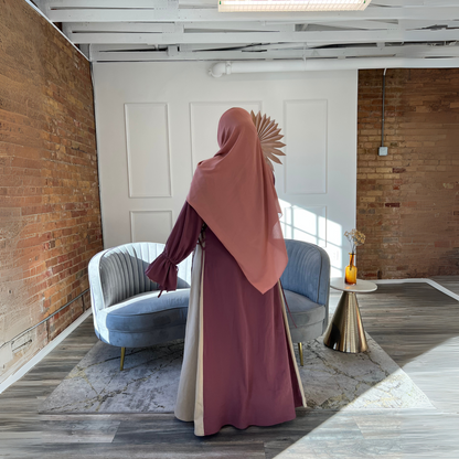 Two-Toned Ribbon Abaya