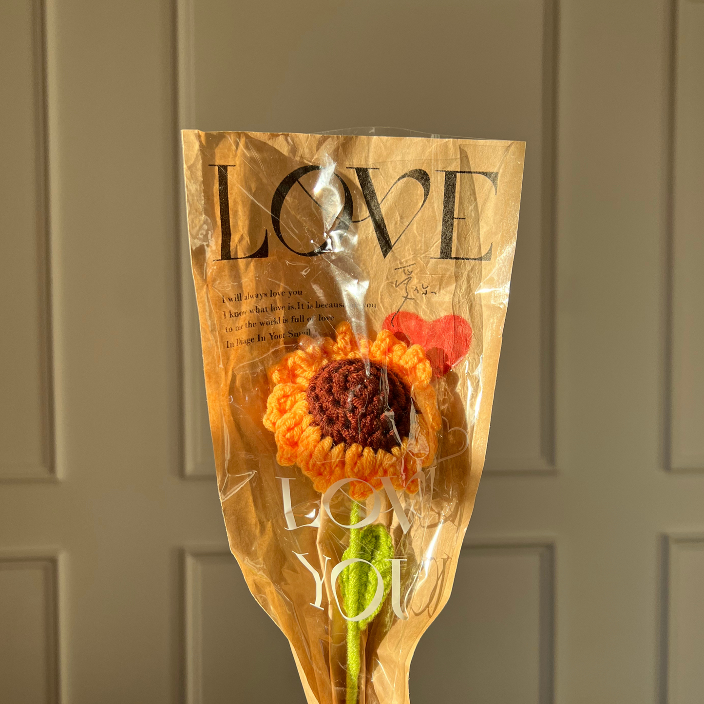 Crochet Single Stem Flower Bouqet