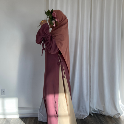 Two-Toned Ribbon Abaya