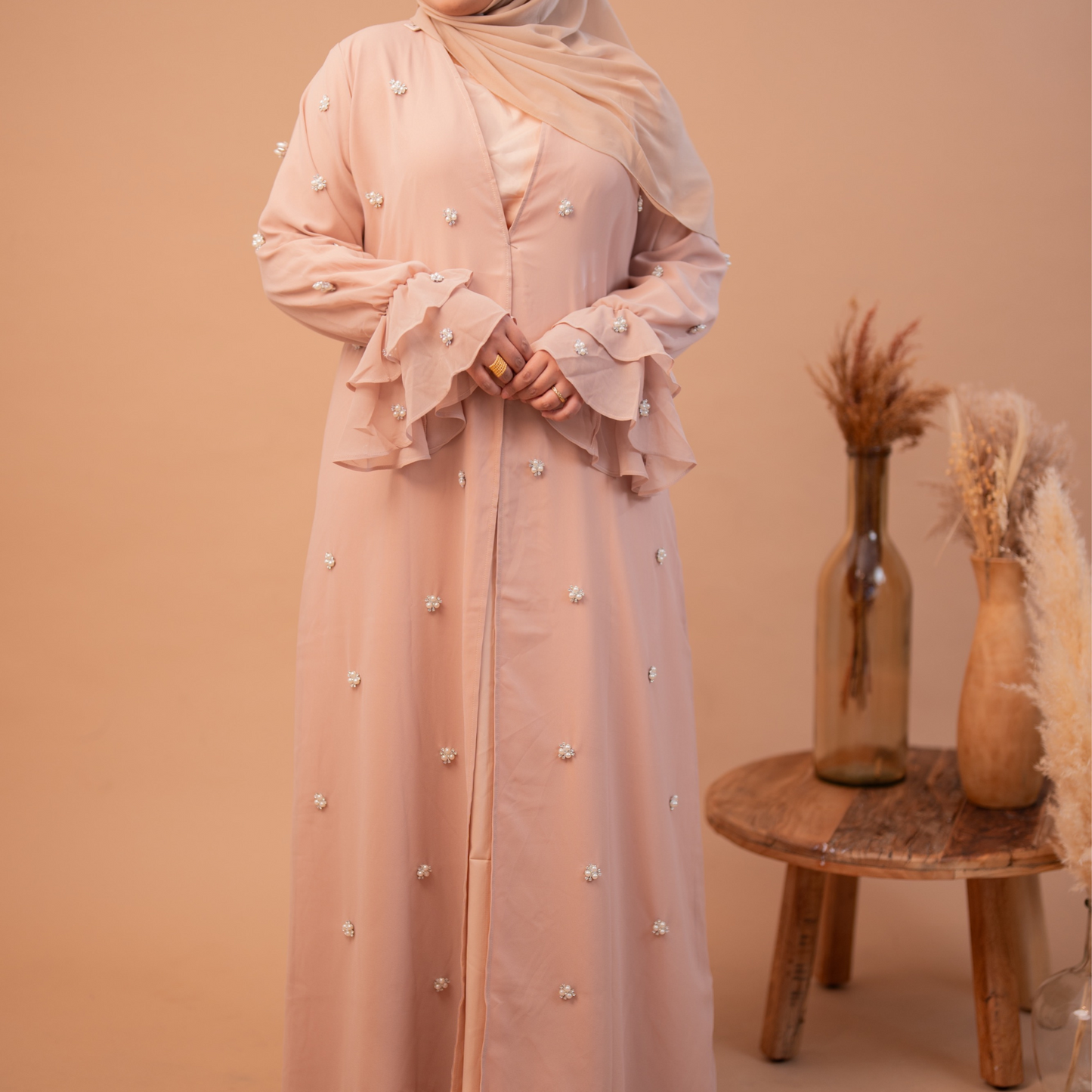 Chiffon Two-Piece Abaya Set