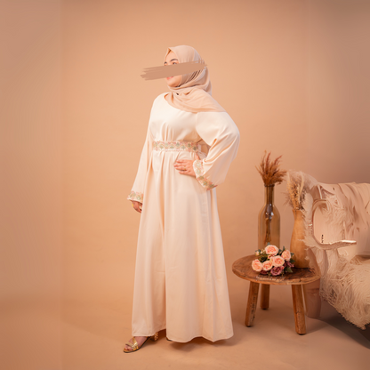 Embroidered Lace Abaya
