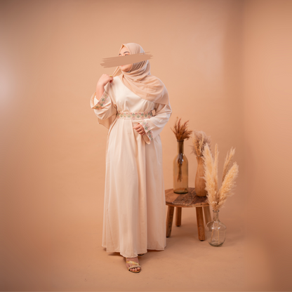 Embroidered Lace Abaya