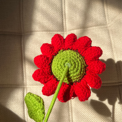 Crochet Single Stem Flower Bouqet