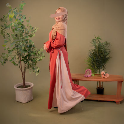 Two-Toned Ribbon Abaya