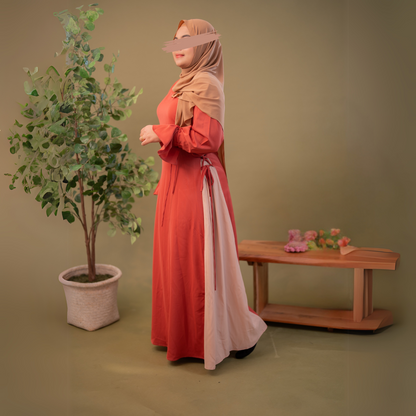 Two-Toned Ribbon Abaya