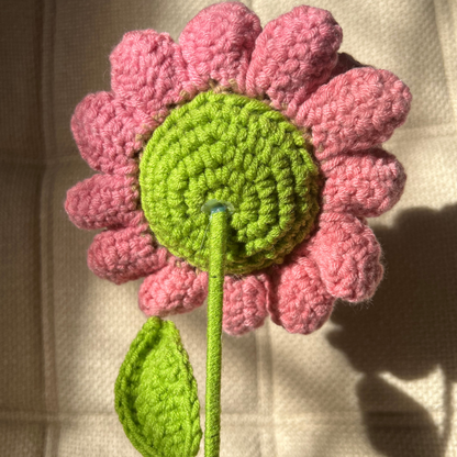 Crochet Single Stem Flower Bouqet