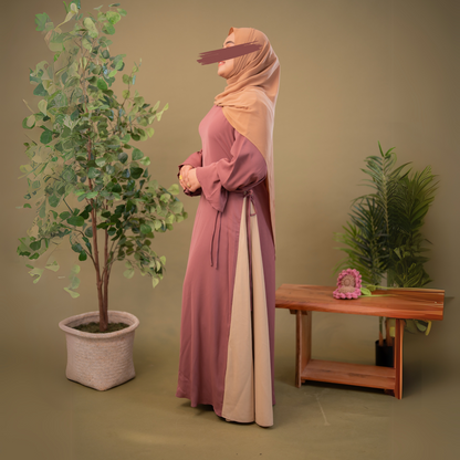 Two-Toned Ribbon Abaya